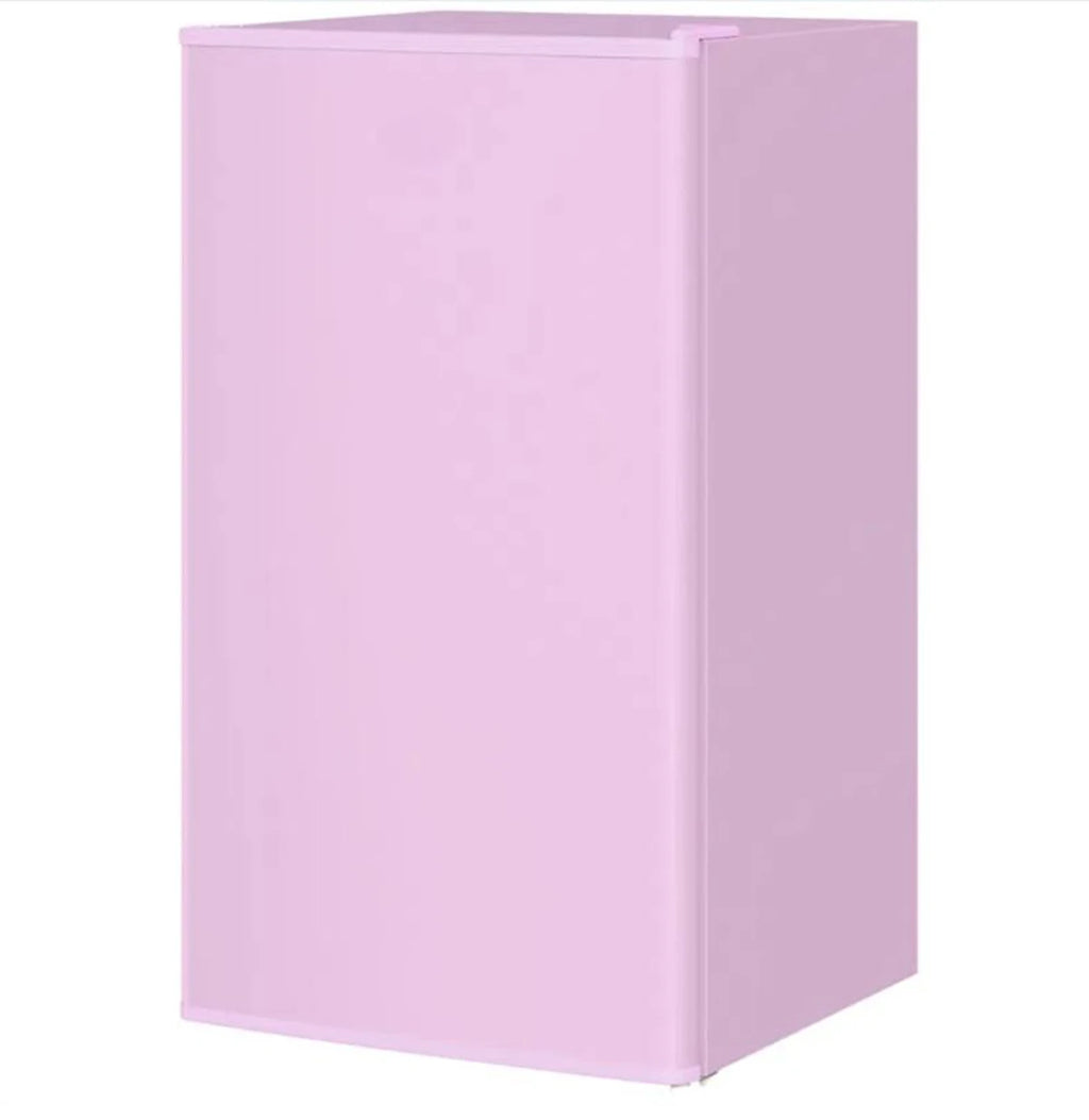 3.2 Cu.Ft Pink Mini Fridge with Freezer, Compact Refrigerator with Adjustable Shelves, Reversible Door for Dorm Apartment Office