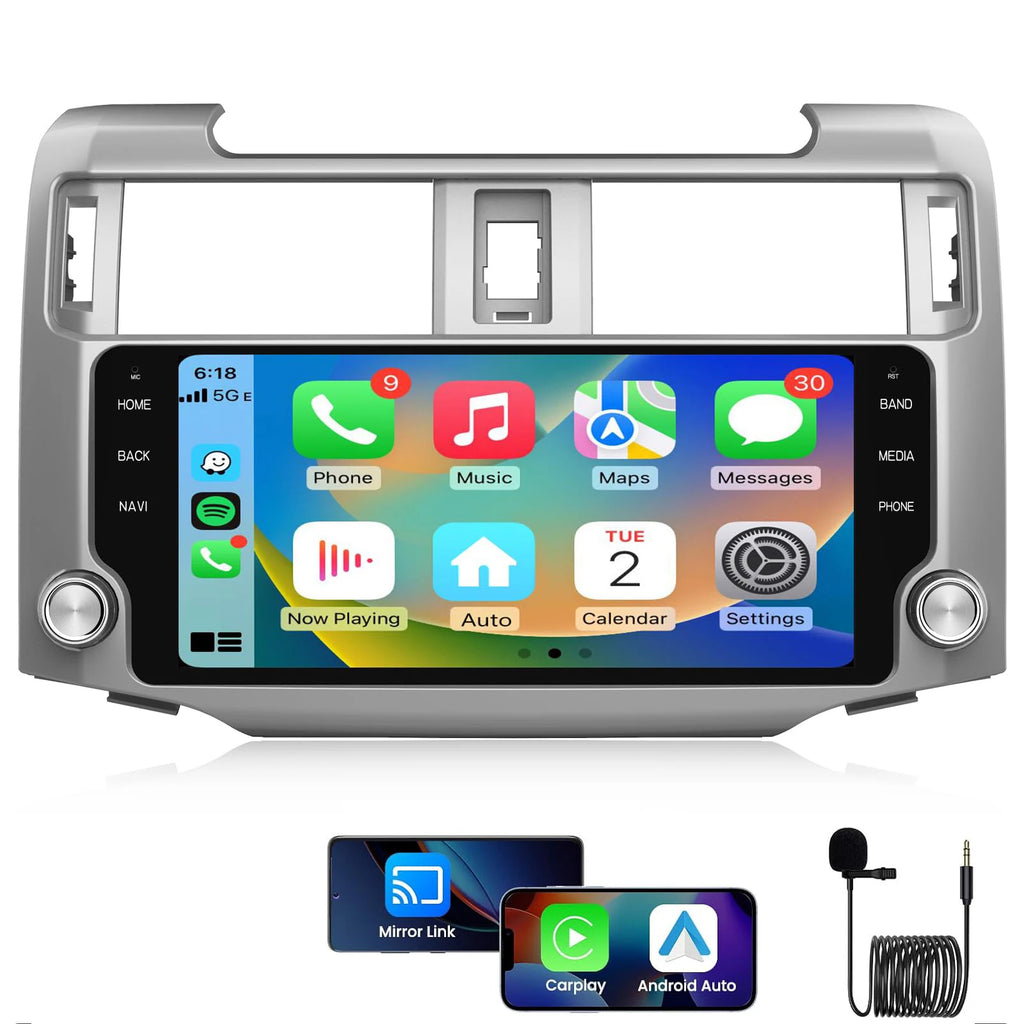 10.33 Inch 8 Core 4+64GB Car Radio for Toyota 4Runner 2009-2021 Android 13 Head Unit Screen Stereo Support Carplay Android Auto