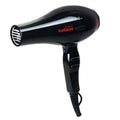Hair dryer for salon use, tourmaline ceramic, black, ultra-fast ionic far infrared technology eliminates frizz and enhances vol