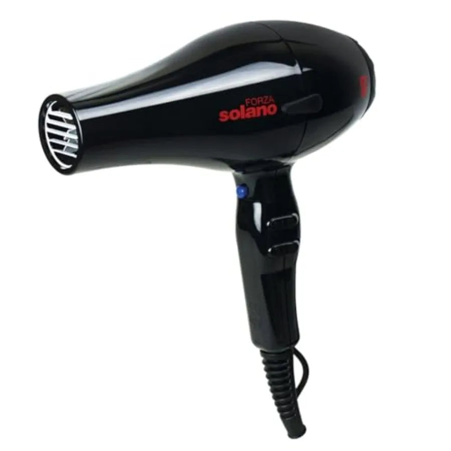 Hair dryer for salon use, tourmaline ceramic, black, ultra-fast ionic far infrared technology eliminates frizz and enhances vol