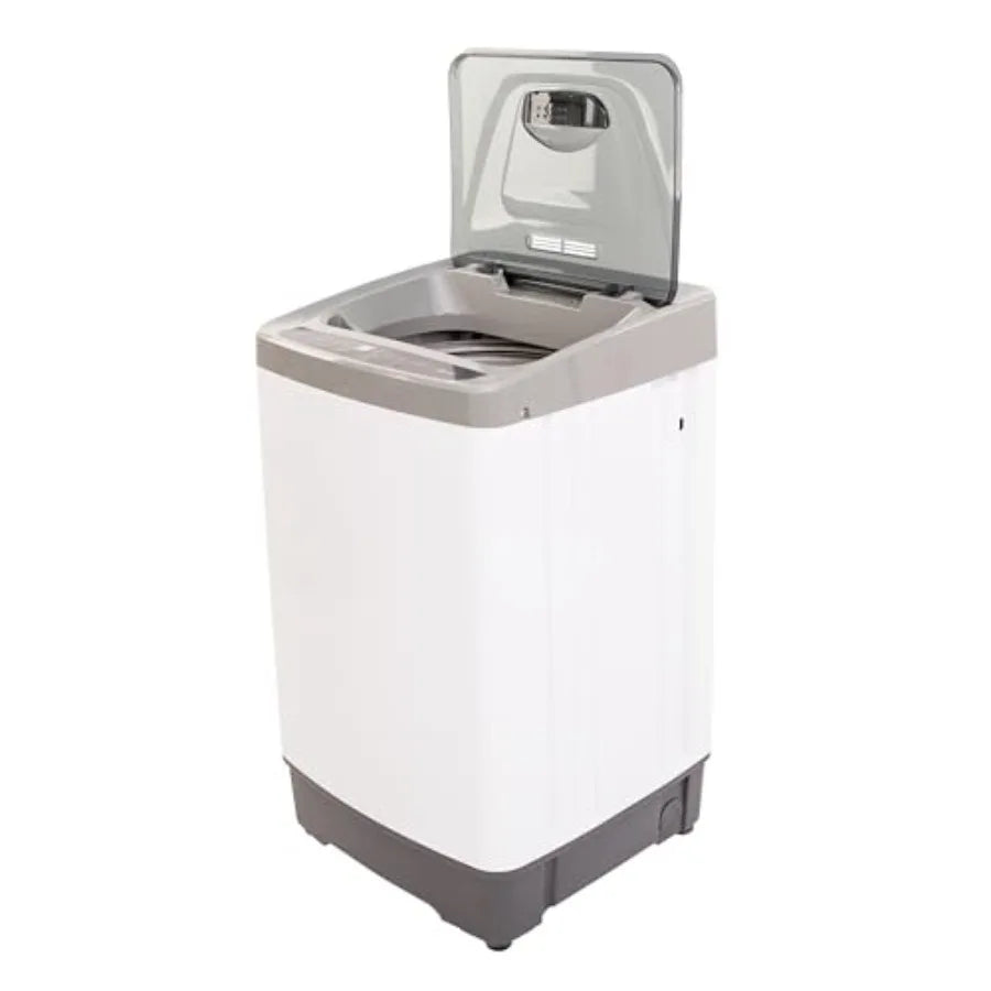 Portable Compact Washing Machine for Apartment, Dorm, RV Laundry 1.38 Cu. Ft. White ABS Plastic with Sink/Faucet Attachment