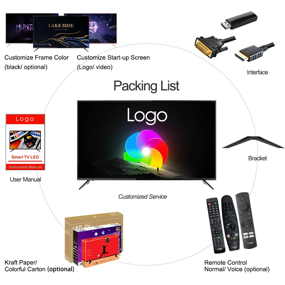 Smart TV  65   Inch 4K UHD1080p LED Display | Wi-Fi, Game Mode, Global DVB-T2 Digital Home CinemaTV Home Hotel