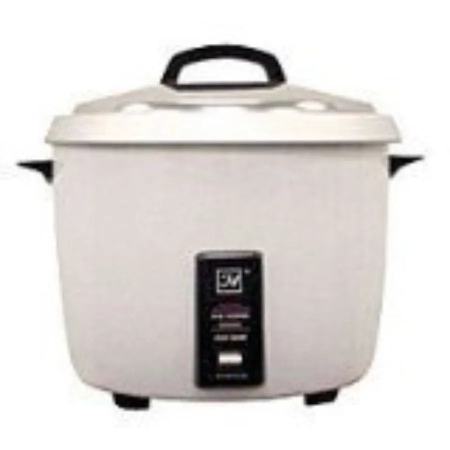 30-Cup Commercial Electric Rice Cooker with Food Steamer Stainless Steel Silver Large Capacity for Bulk Cooking and Steaming