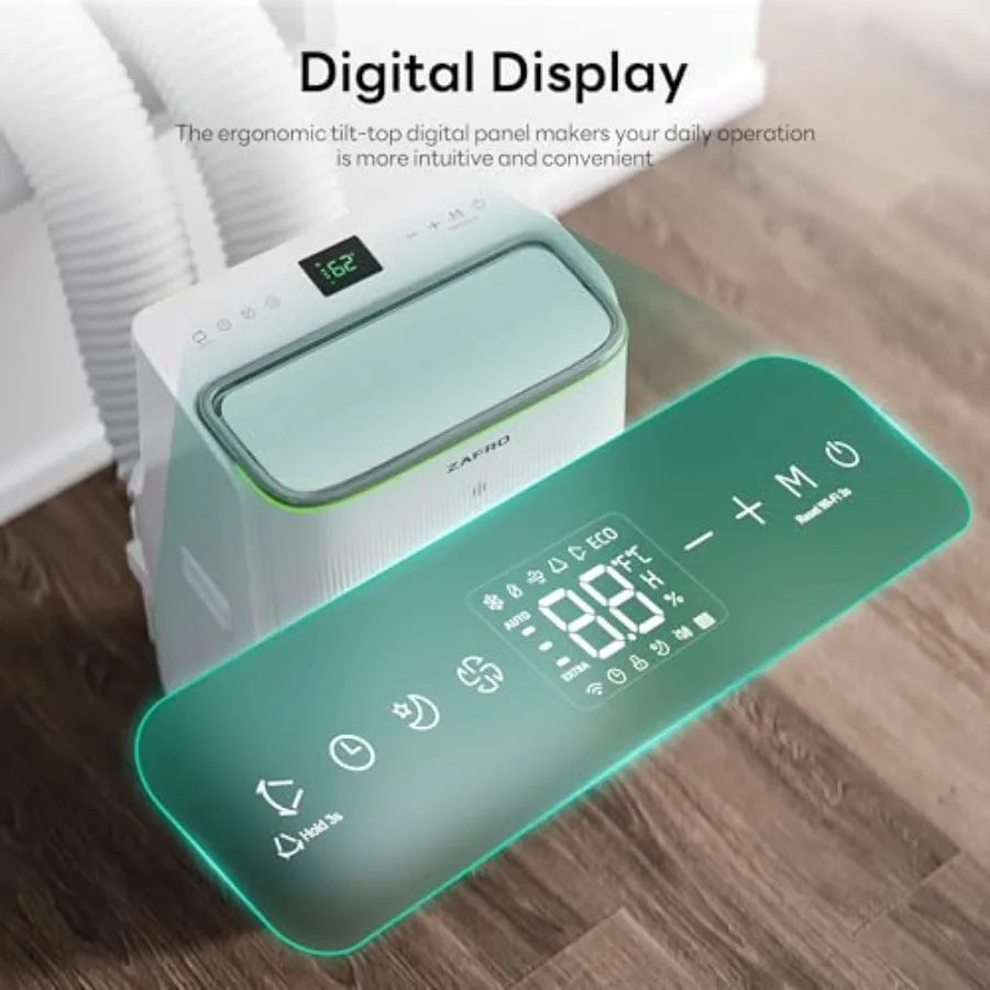 Smart Inverter Portable Air Conditioners 14000 BTU 10000 BTU SACC Dual Hose Portable AC Unit with Energy Saving/Ultra Quiet(42d
