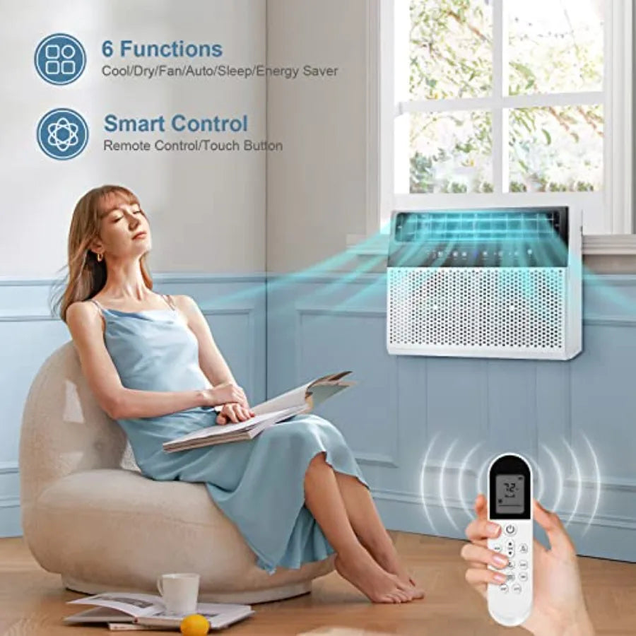 12000 BTU Window Air Conditioners Cools up to 550 Sq. Ft U-Shaped Air Condtioner Window Unit with 6 Modes 24H Timer Energy-savi