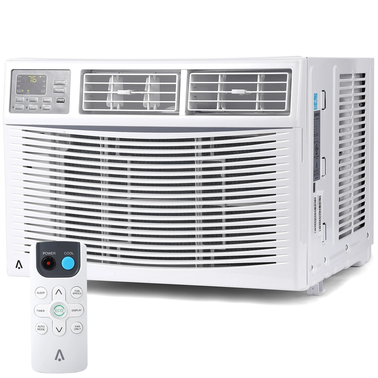10,000 BTU Window Air Conditioner, Air Conditioners Window-Mounted Room Fast Cooling for 450 Sq.Ft. Indoor Window AC Unit for Summer, Auto-Restart, 3 Cooling & Fan Speeds, Remote/App Control