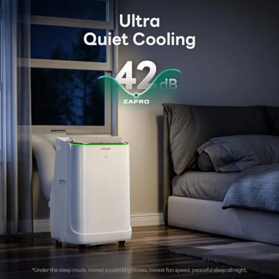 Smart Inverter Portable Air Conditioners 14000 BTU 10000 BTU SACC Dual Hose Portable AC Unit with Energy Saving/Ultra Quiet(42d