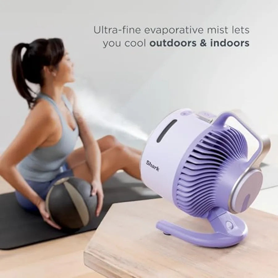 FlexBreeze HydroGo Fan + Car Charger — Ultra-powerful portable fan that mists indoors and outdoors. 5 speeds, 2 bonus modes, an