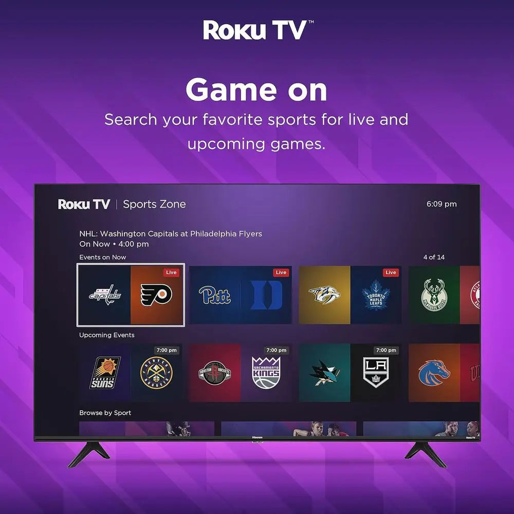 50-Inch Class R6 Series 4K UHD Smart Roku TV with Alexa Compatibility, Dolby Vision HDR, DTS Studio Sound, Game Mode (50R6G),Bla