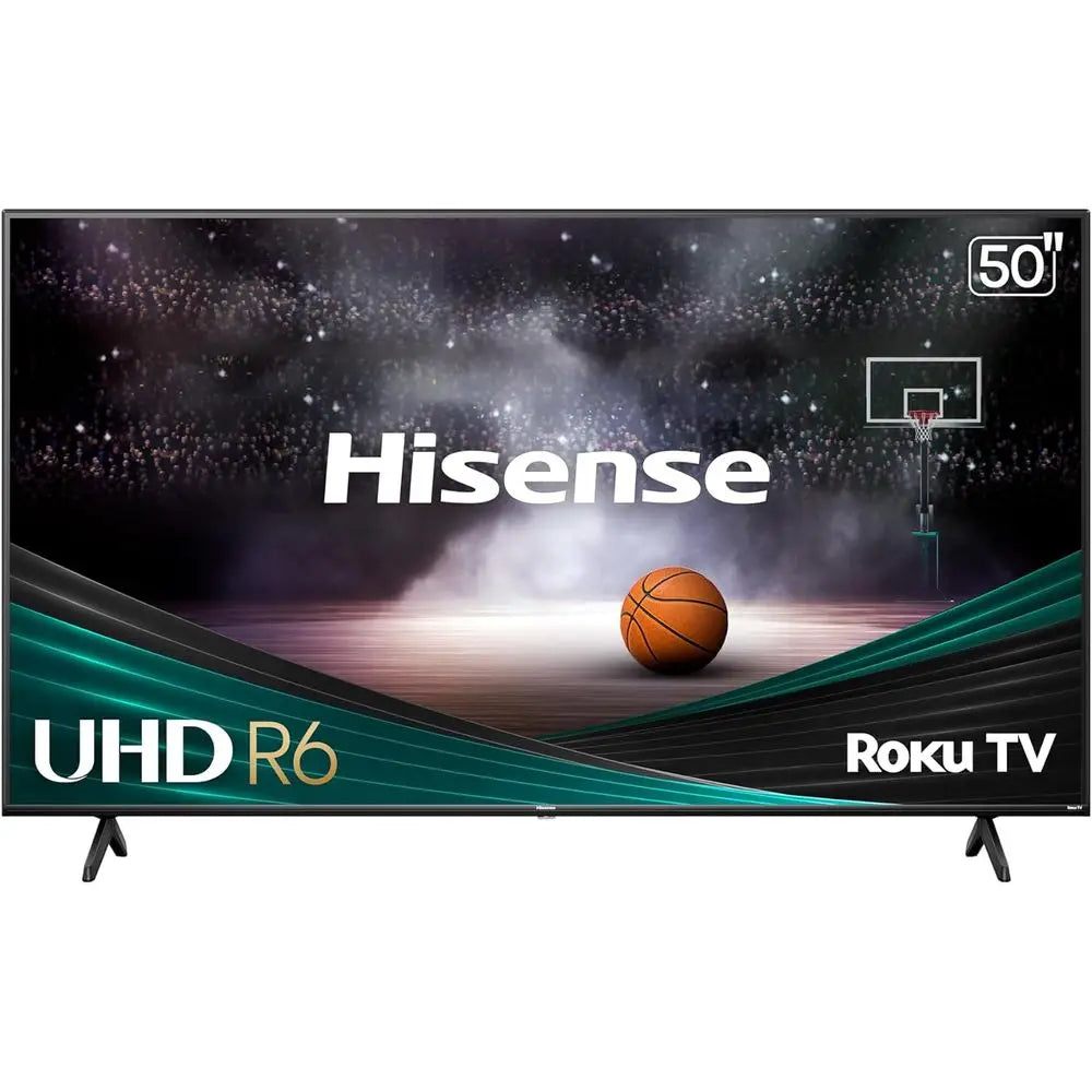 50-Inch Class R6 Series 4K UHD Smart Roku TV with Alexa Compatibility, Dolby Vision HDR, DTS Studio Sound, Game Mode (50R6G),Bla