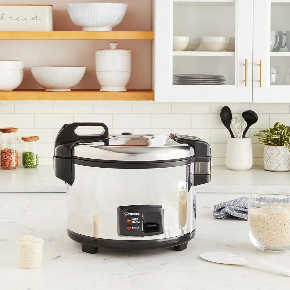 NYC-36 20-Cup (Uncooked) Commercial Rice Cooker and Warmer, Stainless Steel