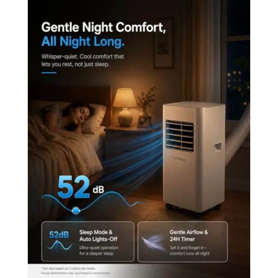 Portable Air Conditioners 3-in-1 AC Unit 12000 BTU Cools Up to 550 Sq.Ft. with Remote Control/Smart Sleep Mode/24Hrs Timer/Wind