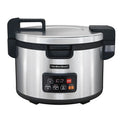 37590 Rice Cooker/Warmer, 90 Cups Cooked Rice Capacity, Double-Wall Insulated, Nonstick Inner Pot, Hinged Lid, Stainless Steel H