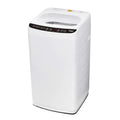 Portable washing machine for small apartments, stainless steel drum, white, compact 0.9 cu.ft full-automatic washer with LED di
