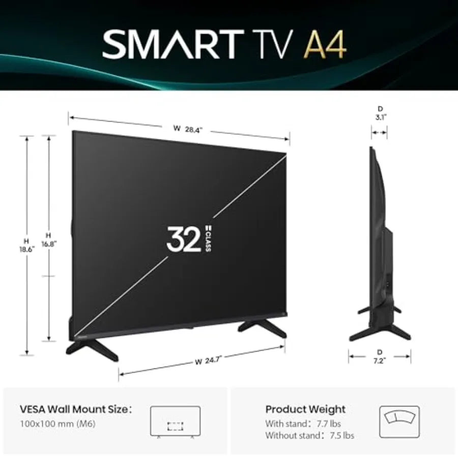 Class A4 Series Smart Fire TV 32A4HNF - Full Array LED, HDR10, DTS Virtual: X, Slim Bezel Design, Alexa Built-in