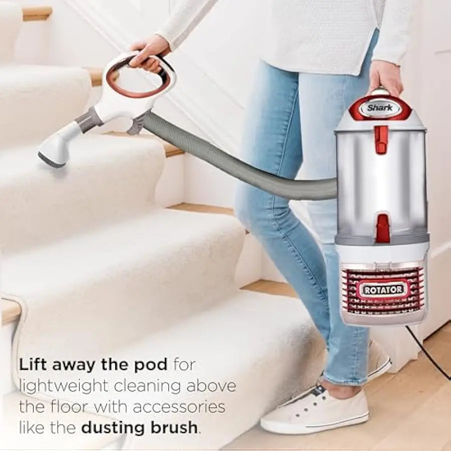 Shark Upright Vacuum Cleaner | Rotator Lift-Away | Pet Hair, Carpet & Hard Floor Cleaning | Dusting Brush, Upholstery & Crevice