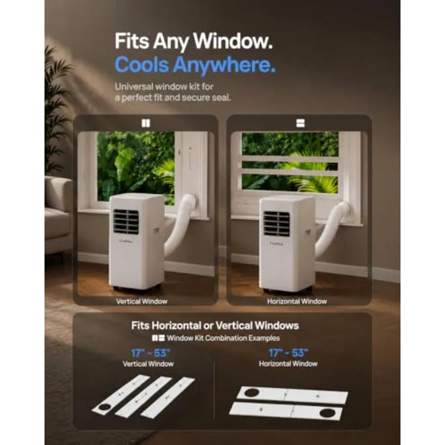 Portable Air Conditioners 3-in-1 AC Unit 12000 BTU Cools Up to 550 Sq.Ft. with Remote Control/Smart Sleep Mode/24Hrs Timer/Wind