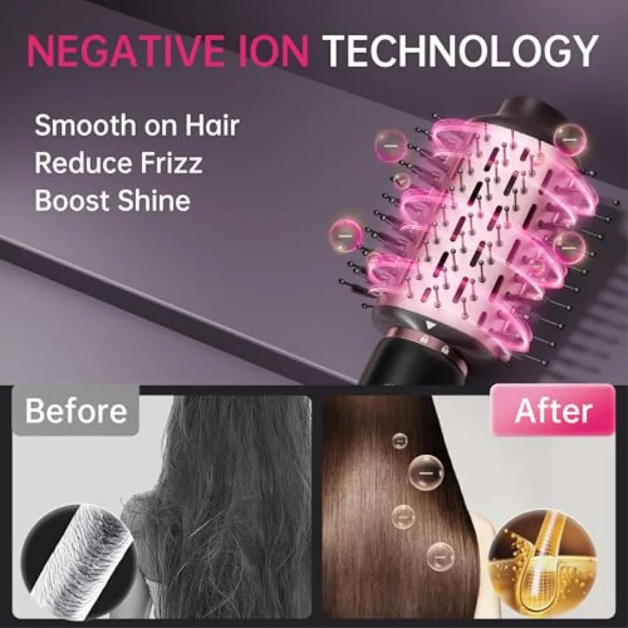 SKIMI 110, 000 RPM Brushl Motor Hair Dryer Brush - 5 Multi-Styler for Fast Drying, Curling, Volumizing and Straightening High-S