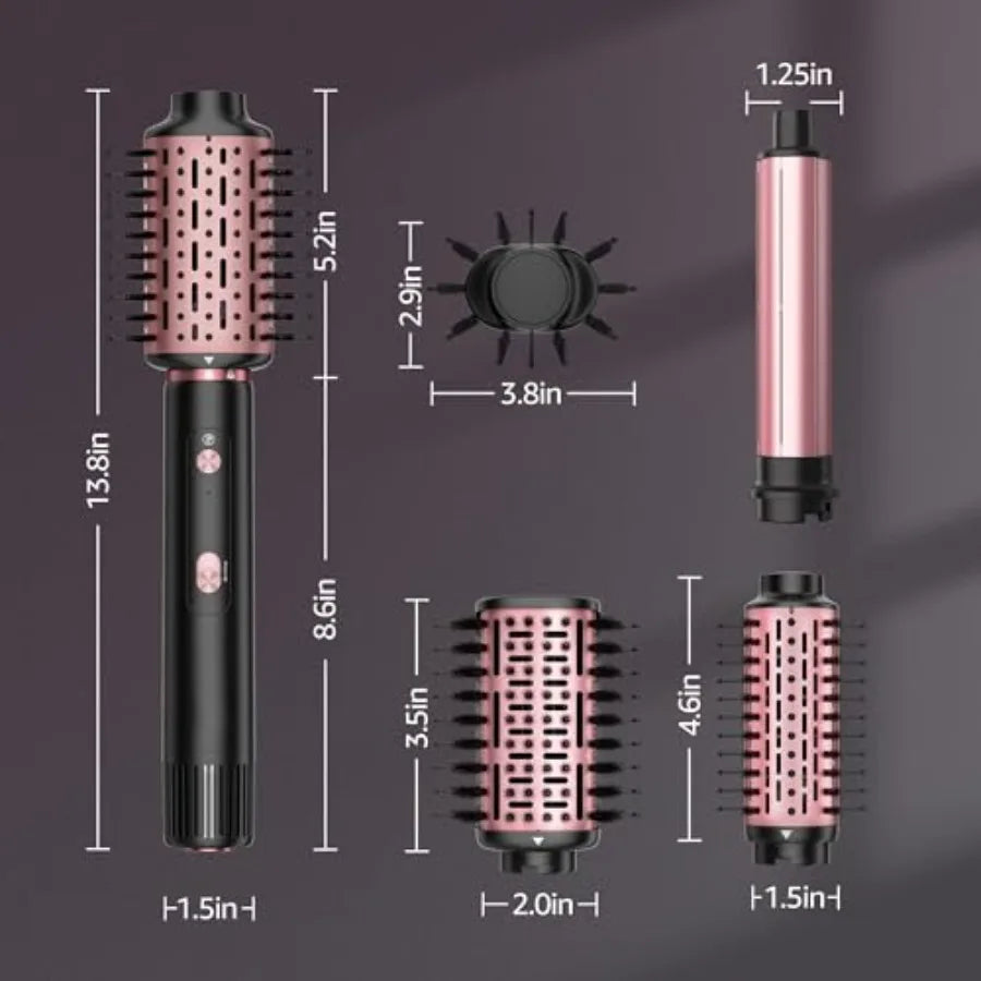 SKIMI 110, 000 RPM Brushl Motor Hair Dryer Brush - 5 Multi-Styler for Fast Drying, Curling, Volumizing and Straightening High-S